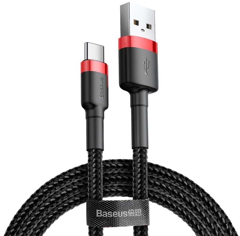 Baseus Cafule USB-C kabelis 2A 3m - Raudonas