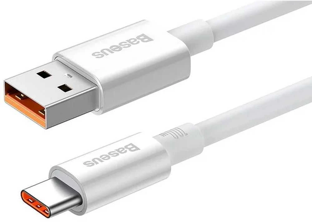 USB laidas per USB-C Baseus Superior 100W 0.25m (baltas)