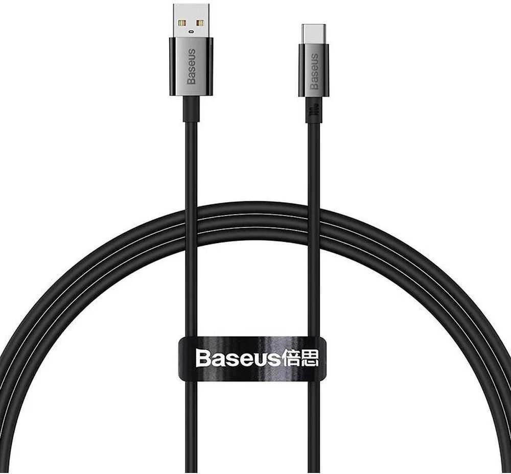 USB laidas per USB-C Baseus Superior 100W 1m (juodas)
