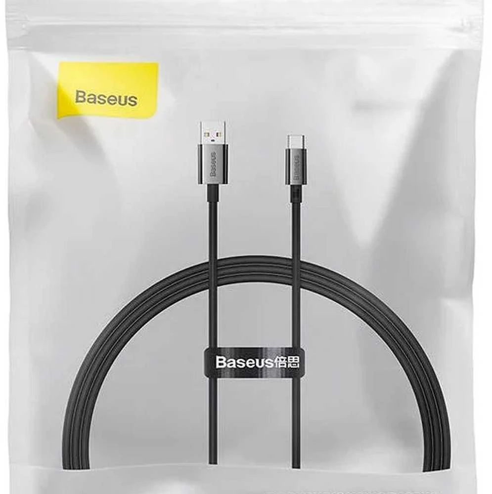 USB laidas per USB-C Baseus Superior 100W 1m (juodas)