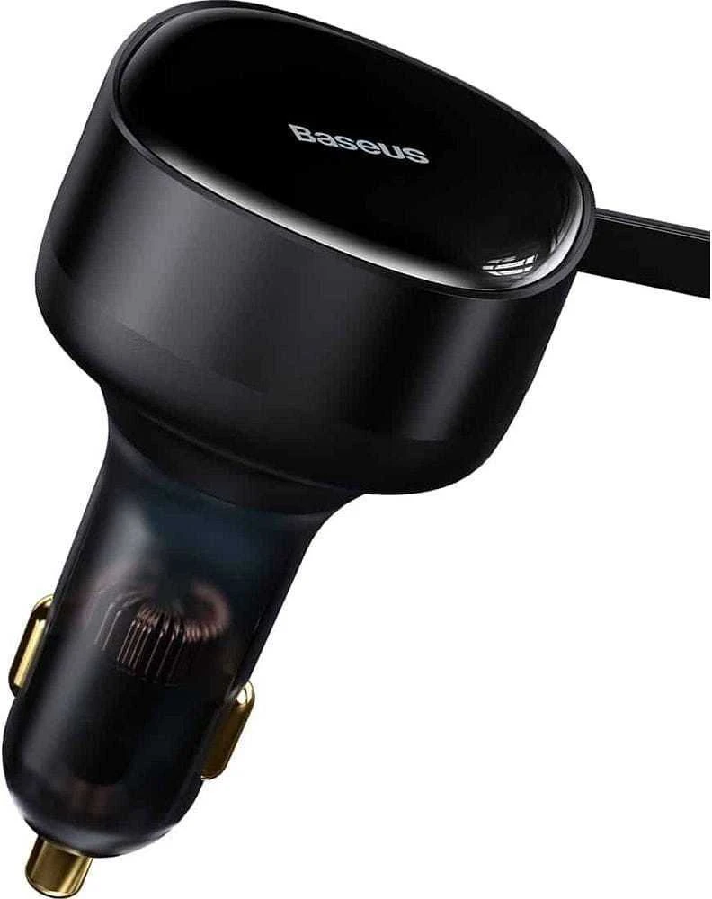 Automobilinis įkroviklis Baseus Enjoyment su kabeliu USB-C, 33W (juodas)