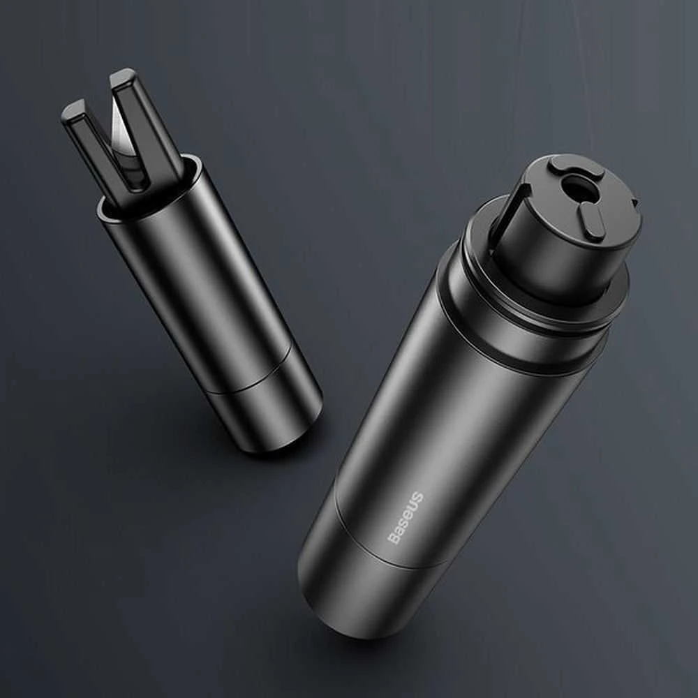 Baseus Sharp Tool apsauginis plaktukas (langų daužymas+apsauginio diržo pjovimas) Pilkas