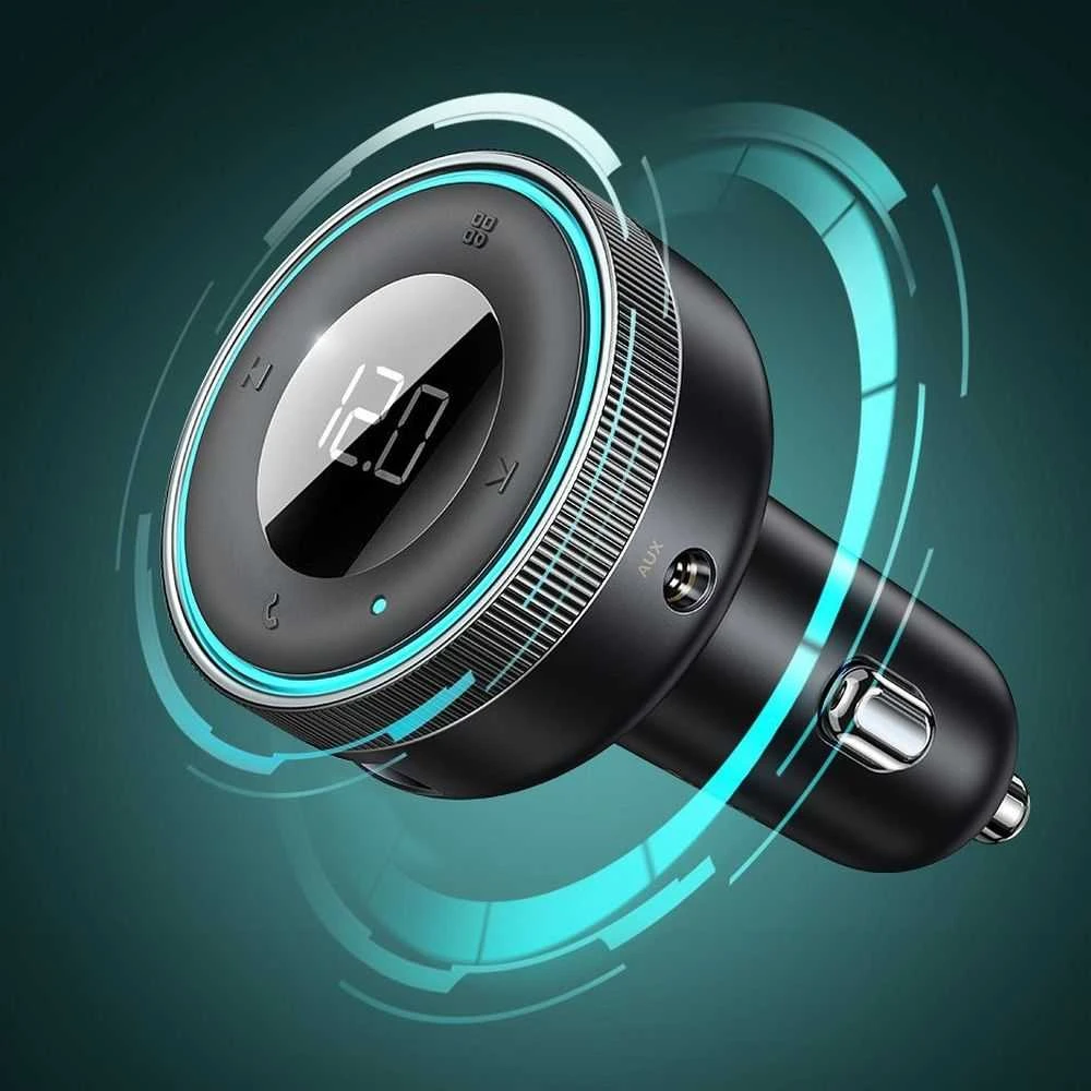 Baseus FM moduliatorius Bluetooth USB Micro SD - Juodas