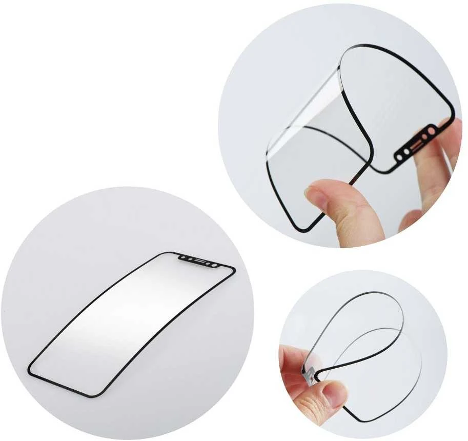 LCD apsauginis stikliukas Bestsuit Flexible Hybrid Glass 5D (Hot Bending) Samsung S948 S26 Ultra pritaikytas dėklui juodas