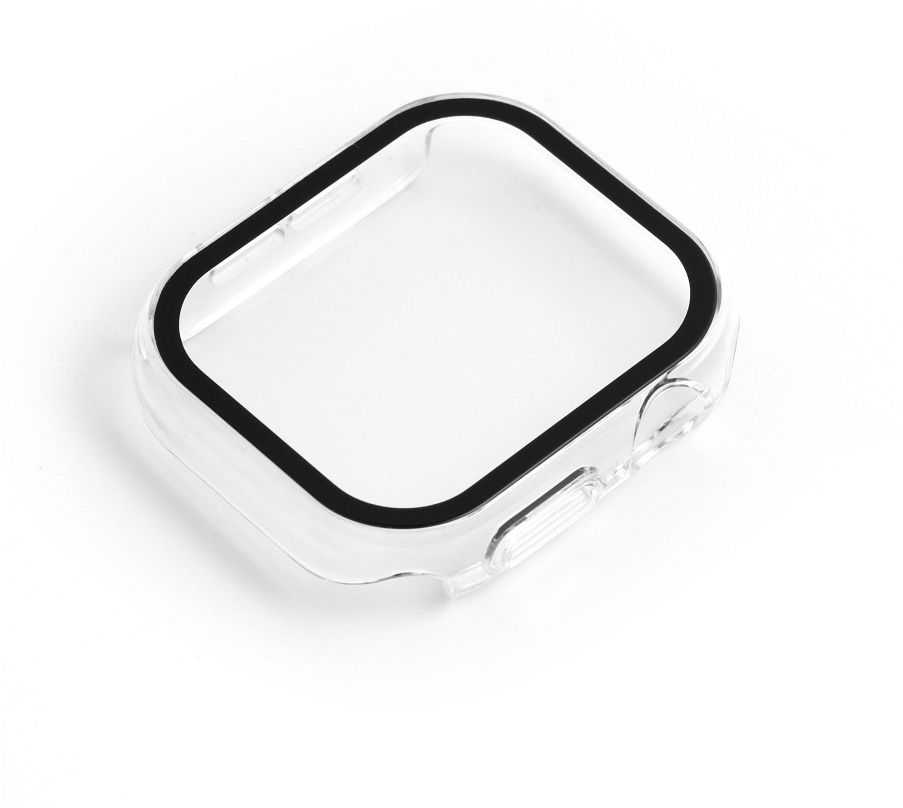 „Bestsuit“ dėklas su hibridiniu stiklu, skirtas „Apple Watch 10“, 42 mm - skaidrus