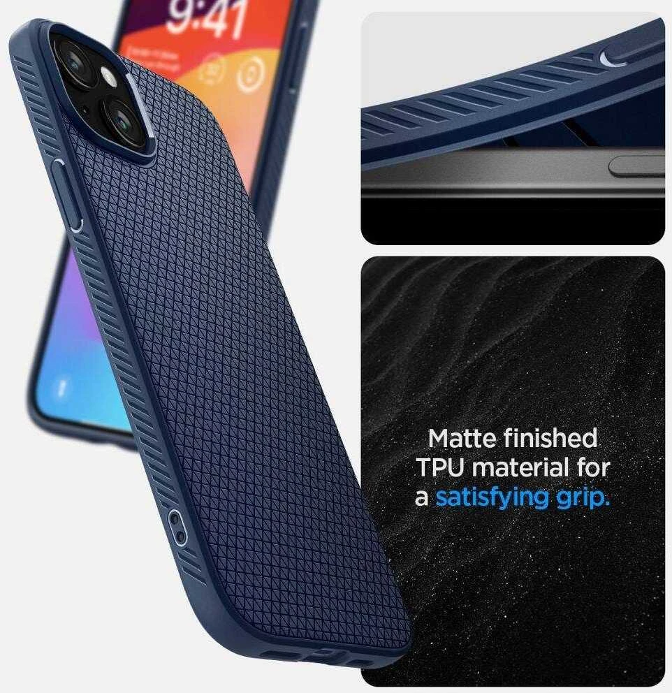 Spigen Liquid Air Apple iPhone 16 – dėklas telefonui mėlynos spalvos