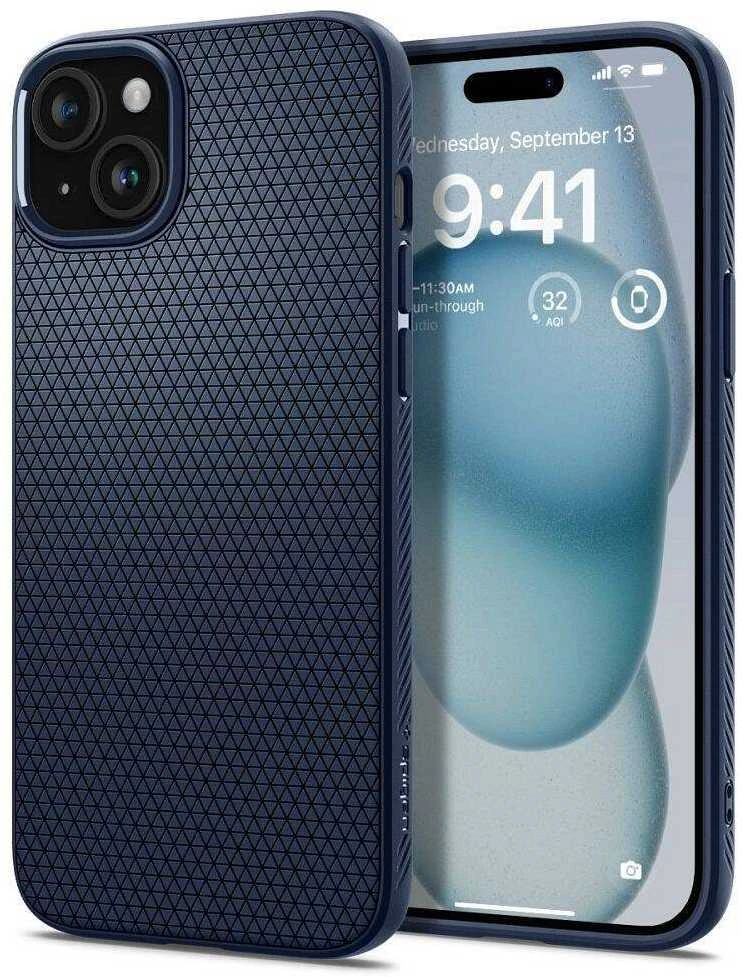 Spigen Liquid Air Apple iPhone 16 – dėklas telefonui mėlynos spalvos