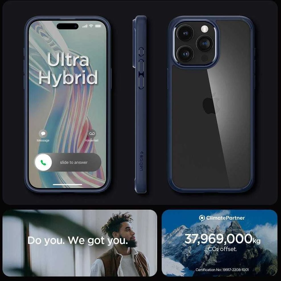 Spigen Liquid Air Apple iPhone 16 Pro – dėklas telefonui mėlynos spalvos