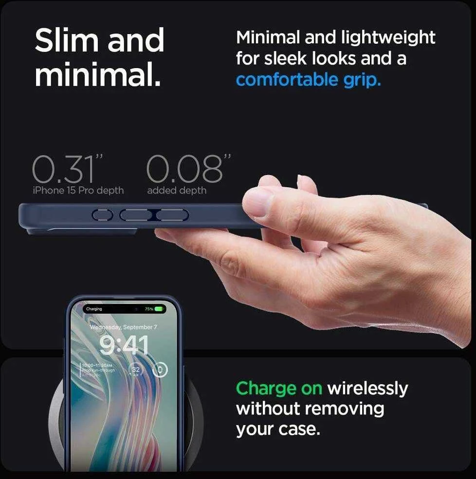 Spigen Ultra Hybrid Apple iPhone 16 Pro – dėklas telefonui mėlynos spalvos