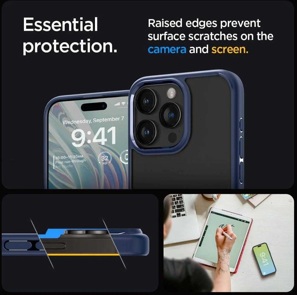 Spigen Ultra Hybrid Apple iPhone 16 Pro – dėklas telefonui mėlynos spalvos