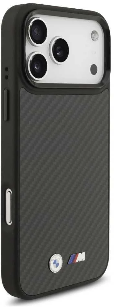 BMW M Kevlar Matt MagSafe dėklas Apple iPhone 17 Pro Max juodos spalvos