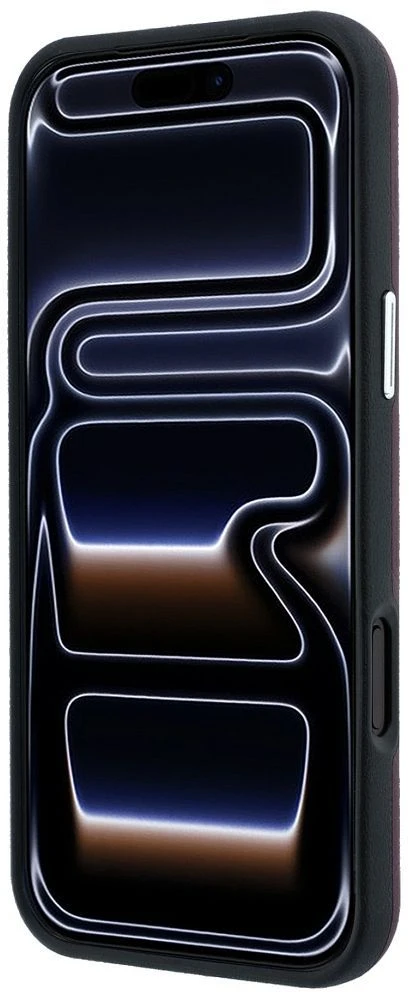 BMW Sign Deboss dygsniuotas metalinis logotipas MagSafe dėklas iPhone 18 Pro / 17 Pro – Bordo