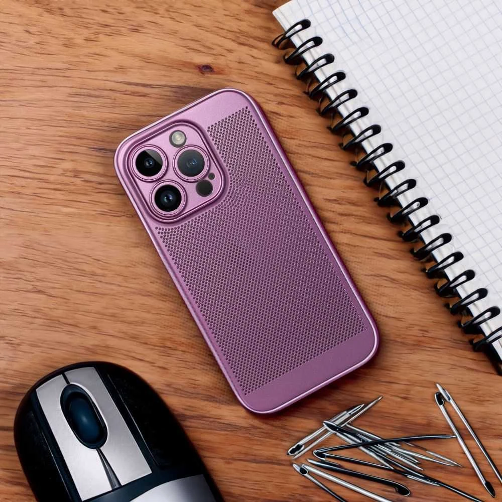 Oem BREEZY dėklas skirtas Xiaomi Redmi Note 14 PRO Plus 5G violetinės spalvos