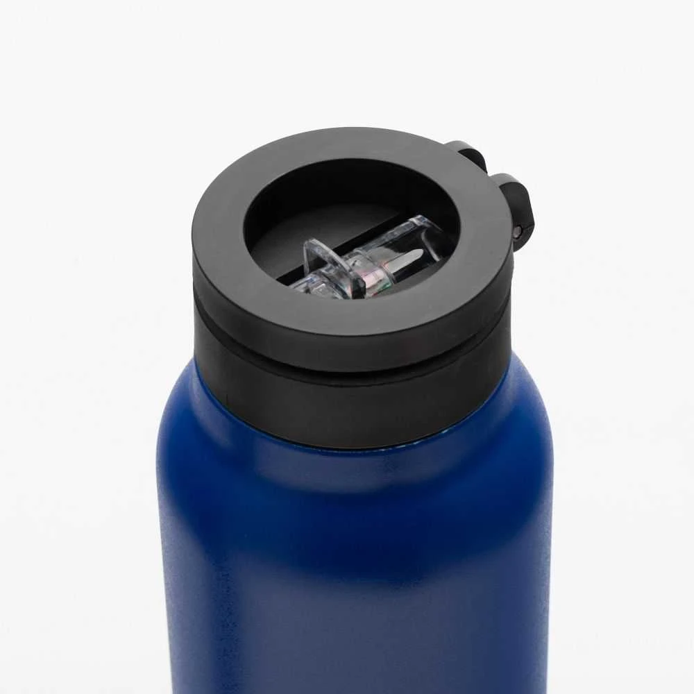 Gertuvė Oem Buteliukas / bidon na wodę metal su laikikliu kompatybilnym su Magsafe 950ml mėlyna