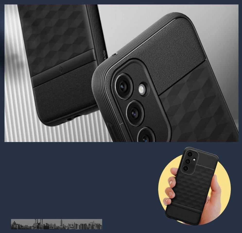 Spigen Caseology Parallax - dėklas skirtas Samsung Galaxy S23 FE Matte Juodas