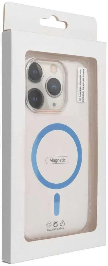 Oem Drop Glue Colorful Ring Mag dėklas suderinamas su MagSafe skirtas Samsung Galaxy A16 mėlynos spalvos