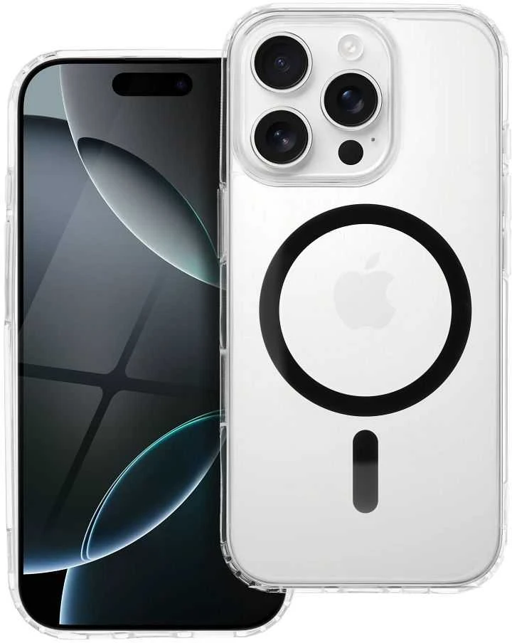 OEM dėklas, skirtas iPhone 13 PRO MAX, „Drop Glue“ spalvotas žiedinis Mag dangtelis, suderinamas su „MagSafe“ juodas