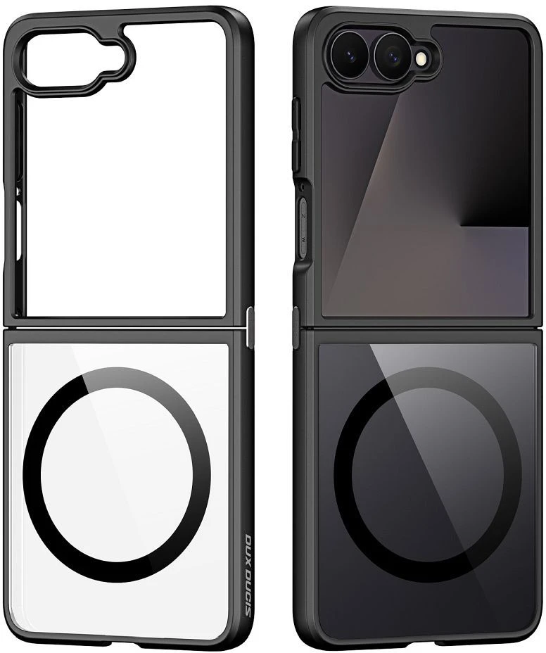 Dux Ducis Aimo Mag dėklas Samsung Galaxy Z Flip 8 Compatible with MagSafe – juodos spalvos