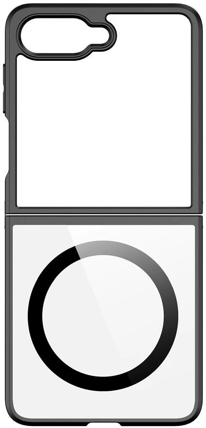 Dux Ducis Aimo Mag dėklas Samsung Galaxy Z Flip 8 Compatible with MagSafe – juodos spalvos