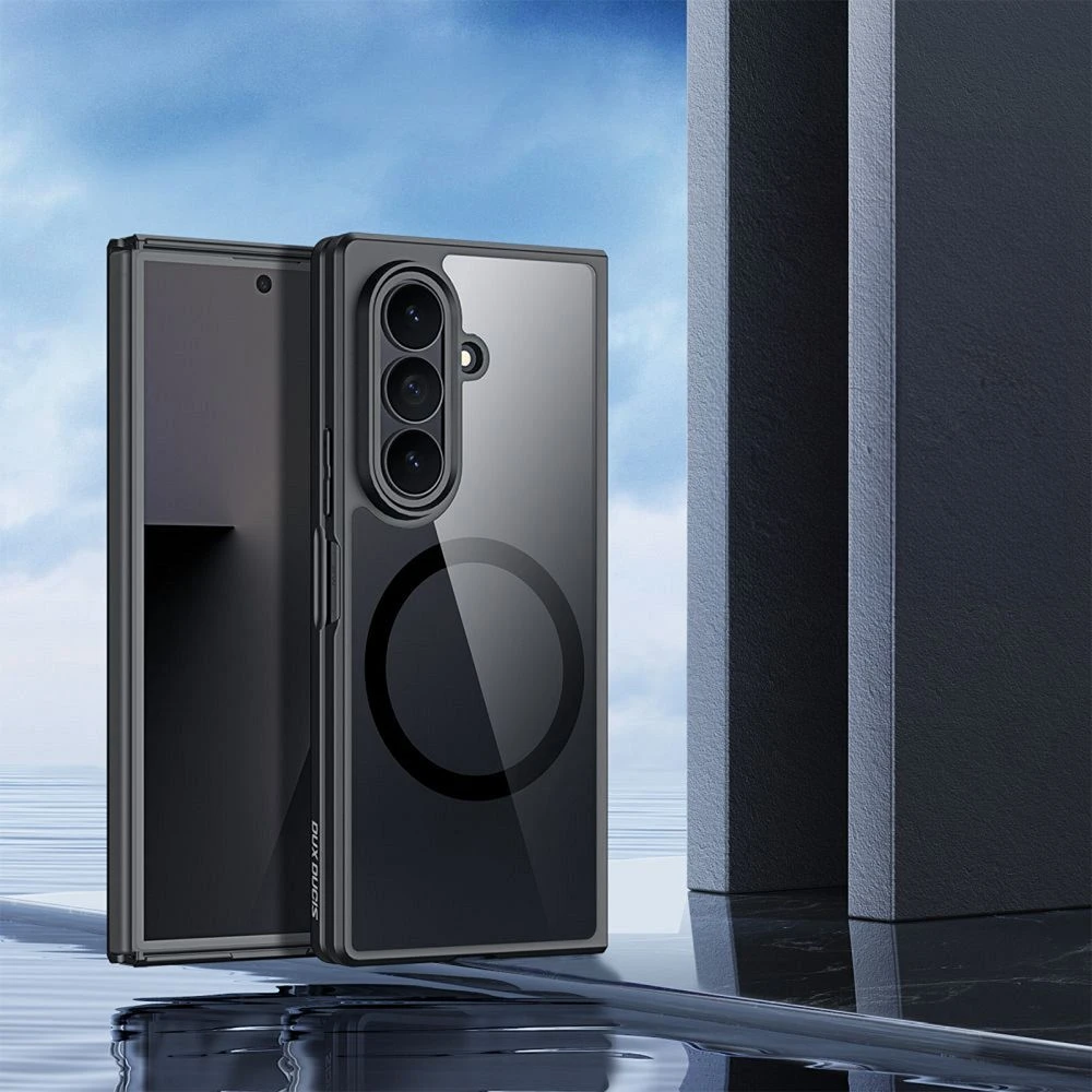 Dux Ducis Aimo Mag dėklas Samsung Galaxy Z Fold 8 Compatible with MagSafe – juodos spalvos