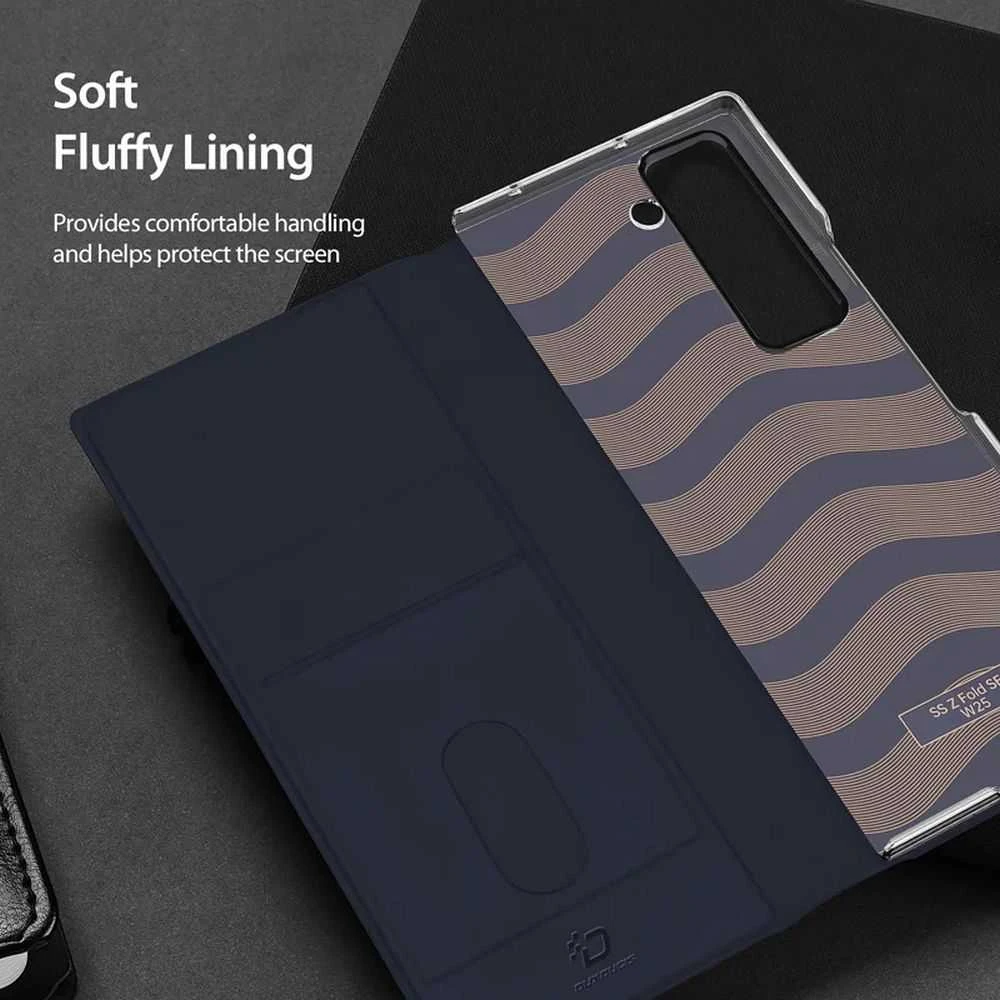 Dux Ducis dėklas BRIL with pen holder skirtas Samsung Galaxy Z Fold SE/W25 mėlynos spalvos