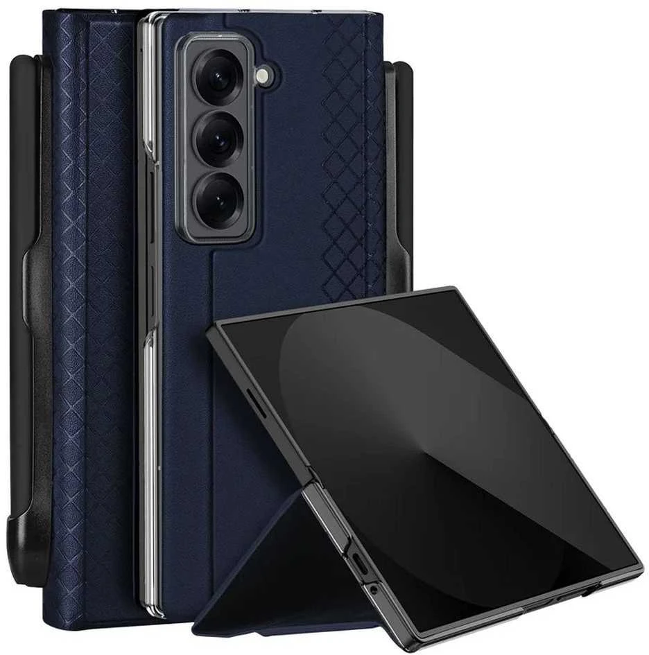 Dux Ducis dėklas BRIL with pen holder skirtas Samsung Galaxy Z Fold SE/W25 mėlynos spalvos