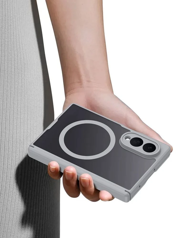 DUX DUCIS EXPN dėklas, suderinamas su „MagSafe“, skirtas SAMSUNG Z Fold 8, pilkas