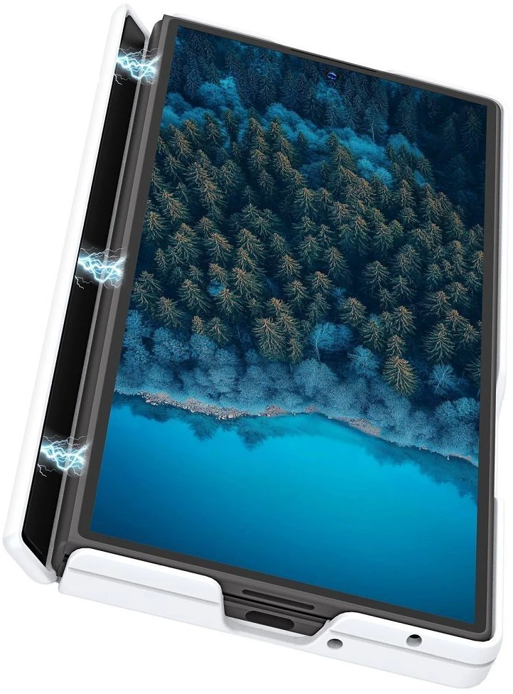 DUX DUCIS EXPN dėklas, suderinamas su „MagSafe“, skirtas SAMSUNG Z Fold 8 Ultra, baltas