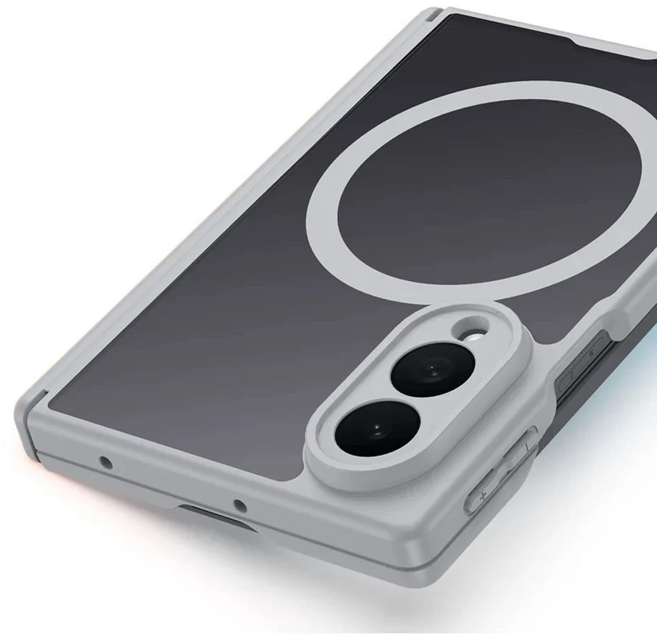 DUX DUCIS EXPN dėklas, suderinamas su „MagSafe“, skirtas SAMSUNG Z Fold 8, pilkas