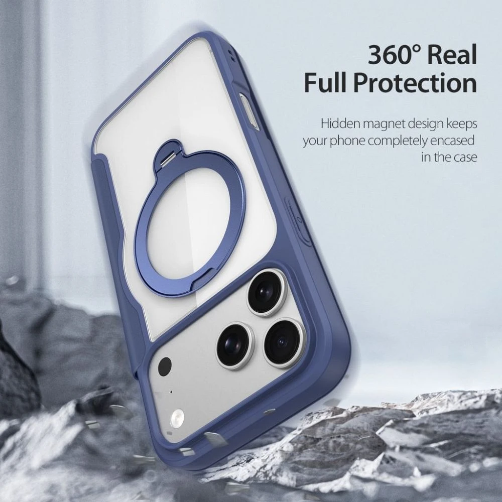 Dėklas DUX DUCIS case SKIN X PRO compatible with MagSafe for iPhone 18 Pro Max / 17 Pro Max (Open Ring Version) mėlynas