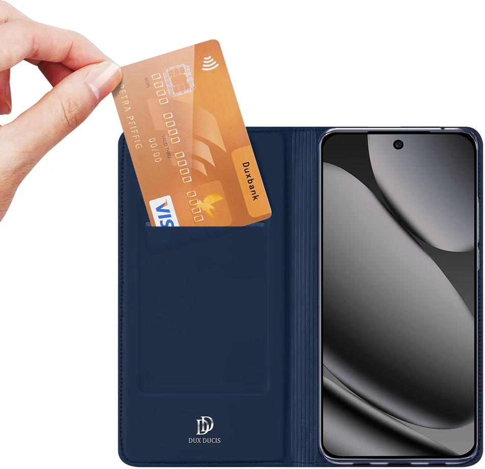 Dėklas DUX DUCIS wallet case SKIN PRO for GOOGLE PIXEL 11 PRO XL mėlynas