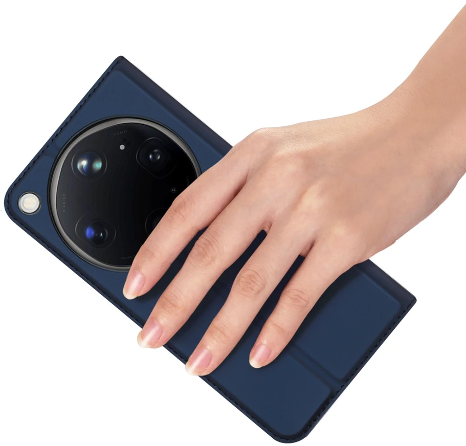 DUX DUCIS piniginės dėklas SKIN PRO, skirtas OPPO FIND X9 Ultra mėlynas