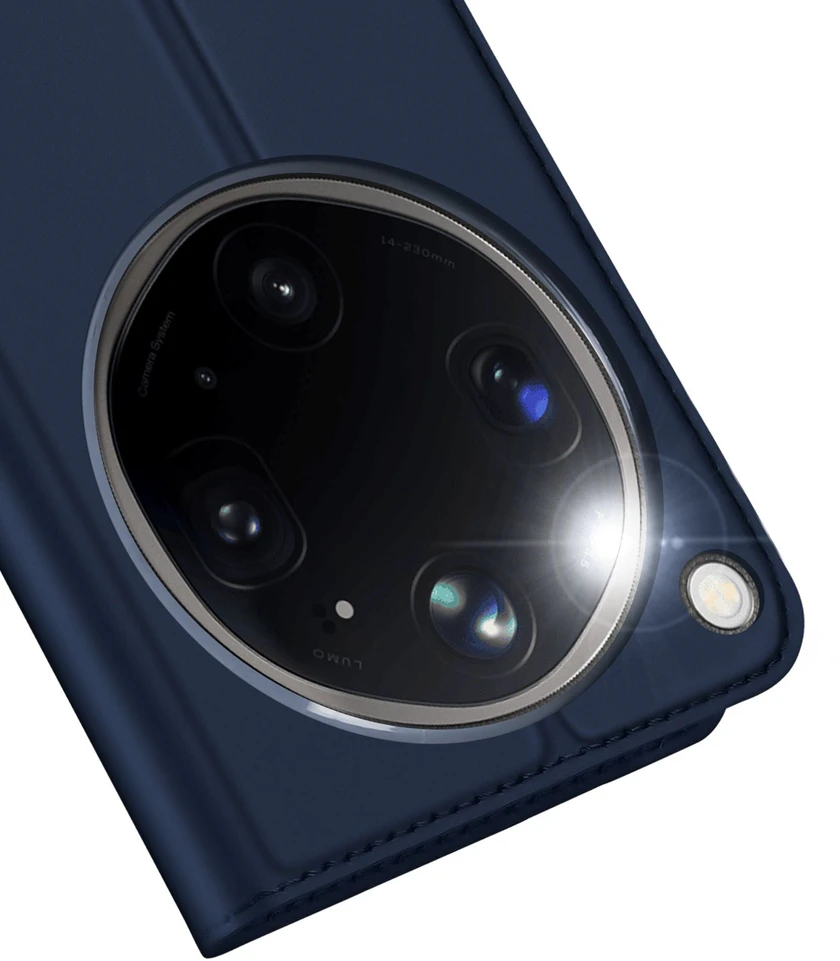 DUX DUCIS piniginės dėklas SKIN PRO, skirtas OPPO FIND X9 Ultra mėlynas