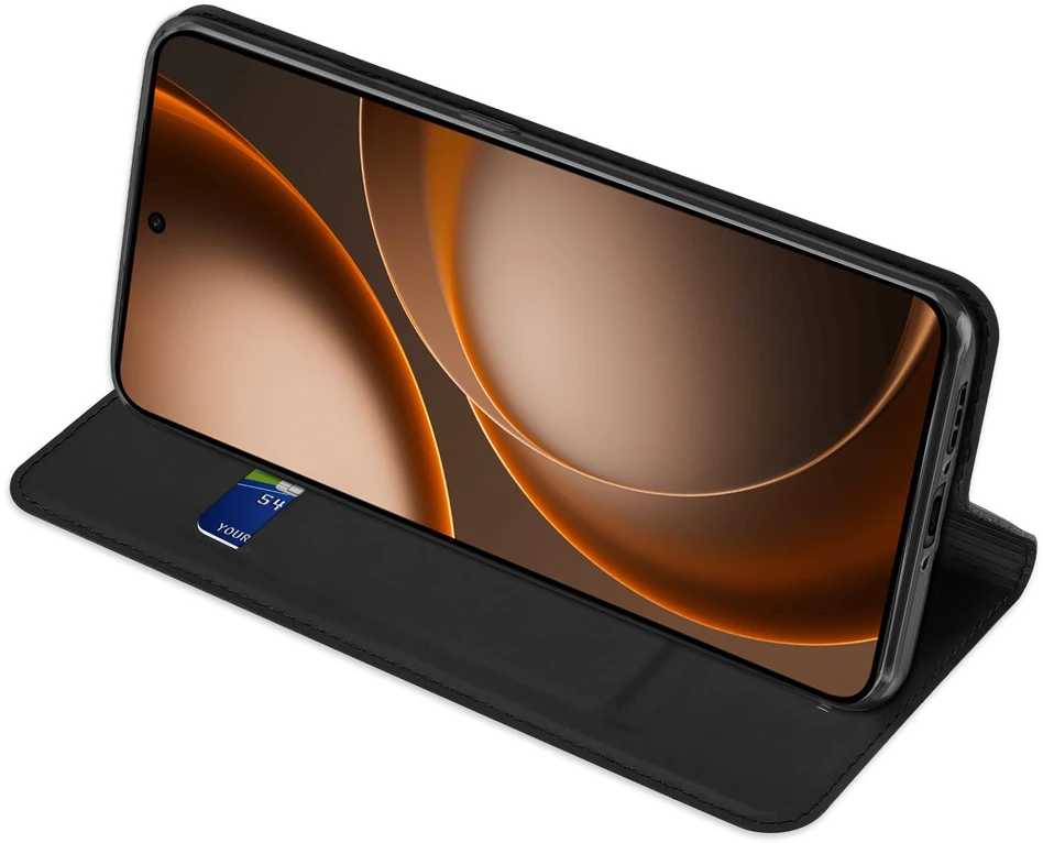 DUX DUCIS piniginės dėklas SKIN PRO, skirtas OPPO FIND X9 Ultra, juodas