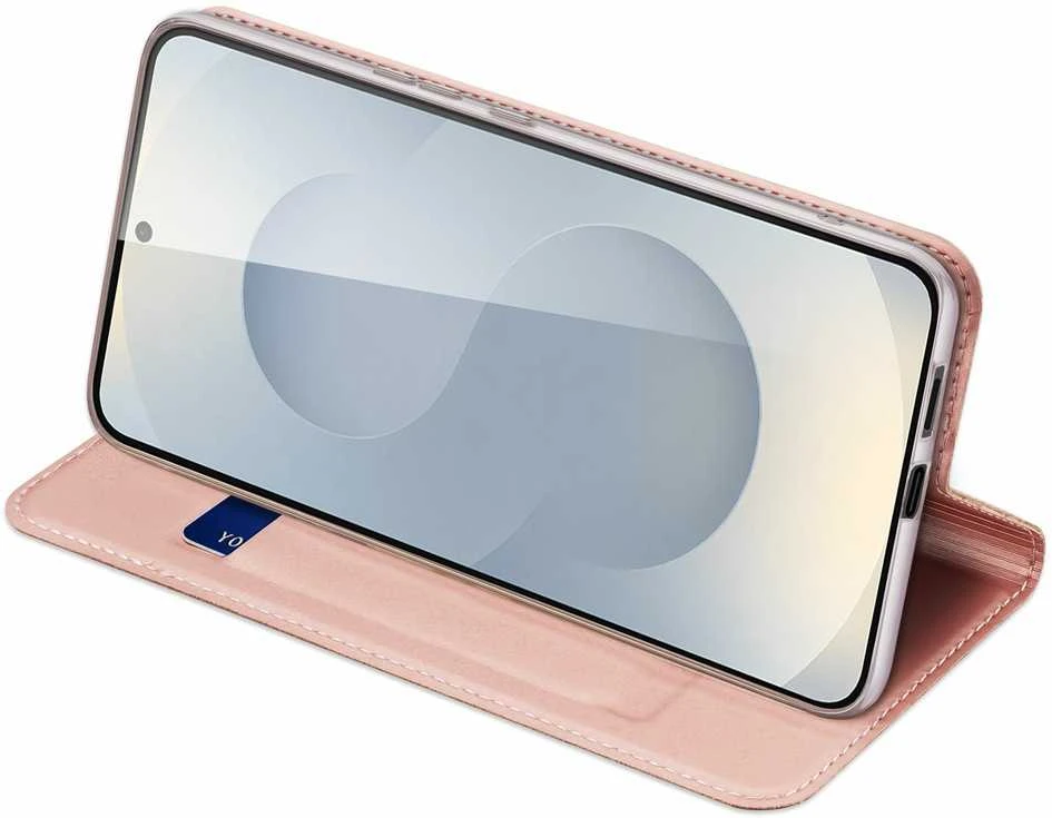 DUX DUCIS wallet dėklas SKIN PRO skirtas Samsung Galaxy S25 Edge rose