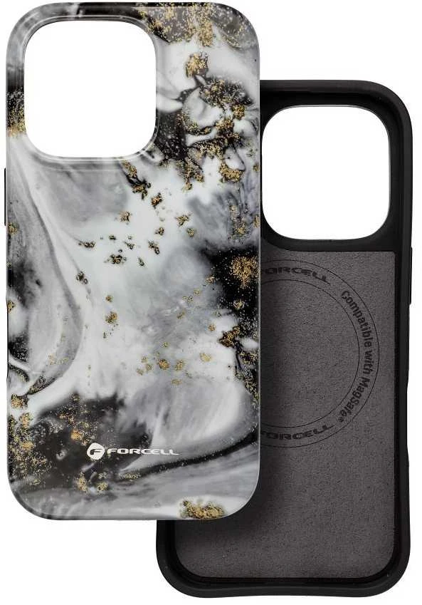 „iPhone 15 Forcell F-Protect Mirage“ dėklas, suderinamas su „Magsafe Military Drop-Test“, rožinis, dramatiškas