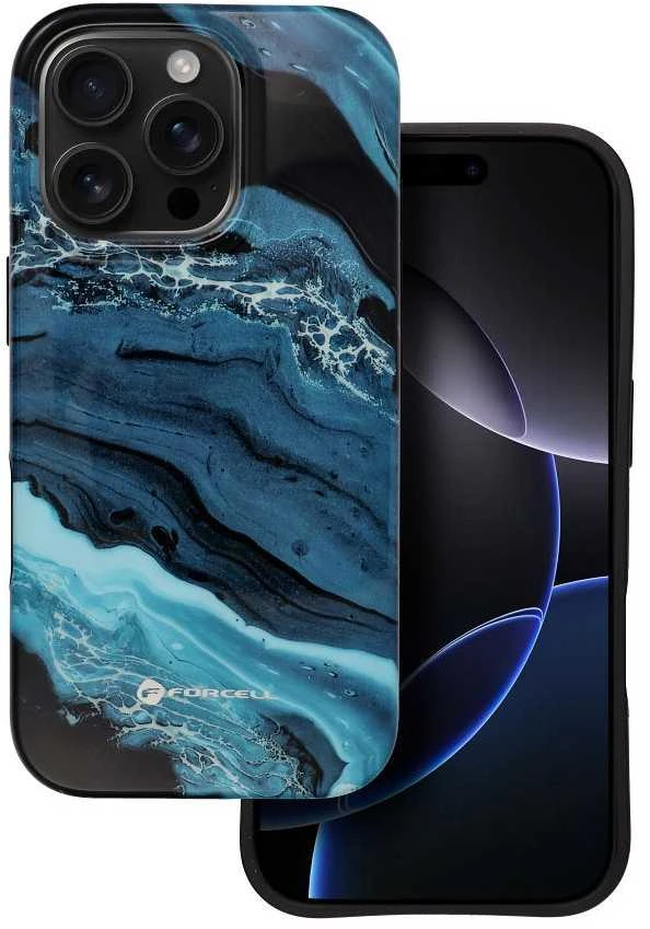 „iPhone 15 PRO MAX“ dėklas „Forcell F-Protect Mirage“, suderinamas su „Magsafe Military Drop Test“, giliavandenis