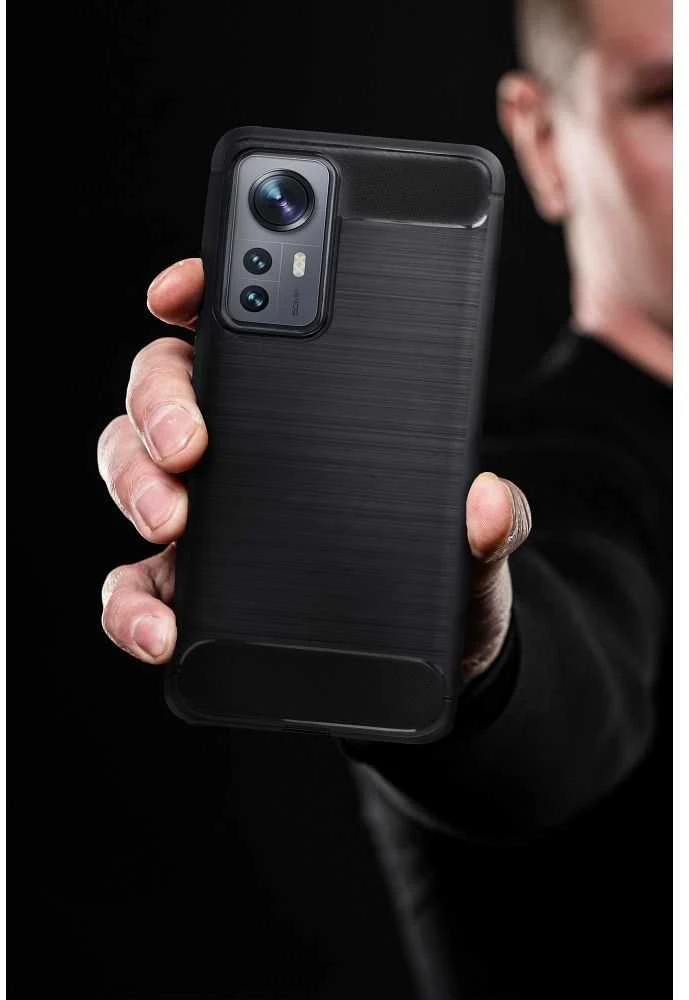Oem CARBON dėklas skirtas Xiaomi Redmi 14C juodos spalvos