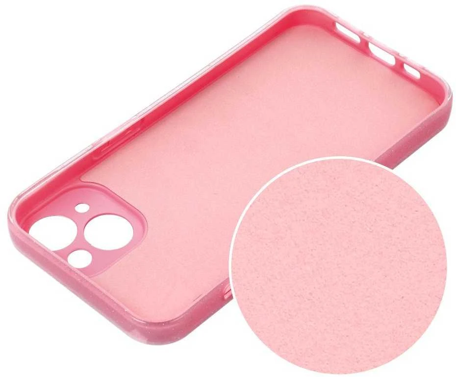 Dėklas Oem CLEAR CASE 2 mm BLINK skirtas Xiaomi Redmi 14C rožinės spalvos