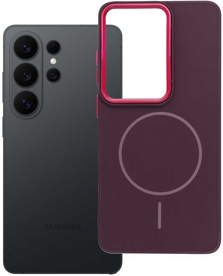 Oem Dėklas na Samsung S26 ULTRA Frame Mag Cover zgodne su MagSafe violetinė