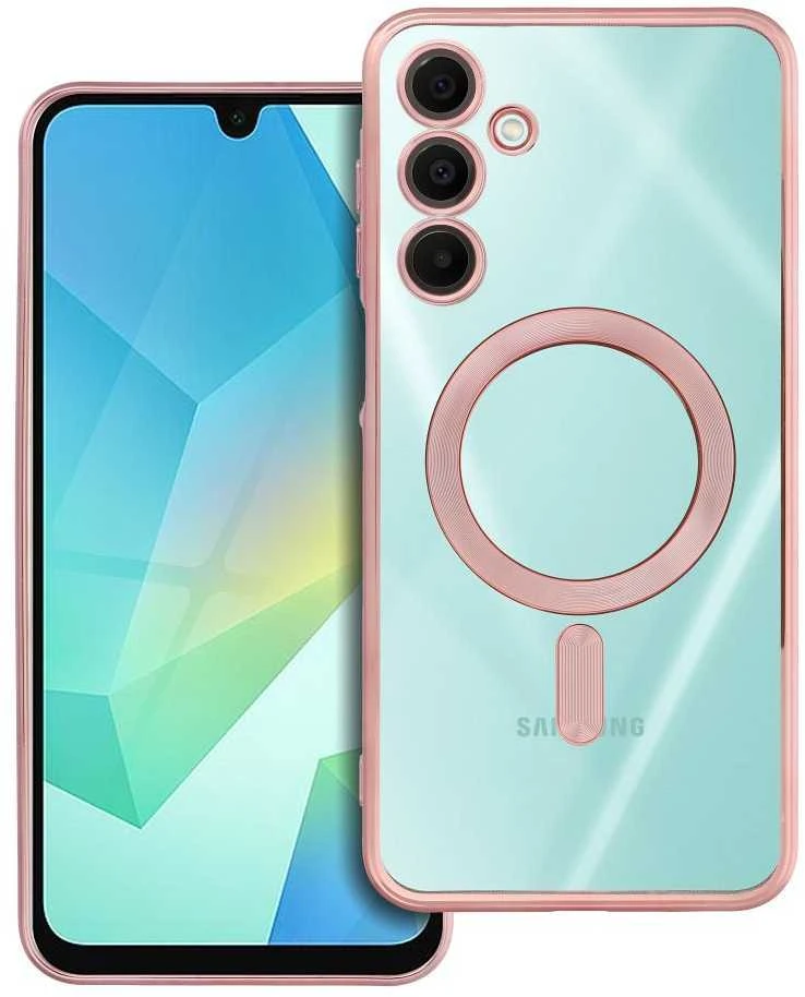 Oem ELECTRO MAG COVER dėklas suderinamas su MagSafe skirtas Samsung Galaxy A16 rose aukso spalvos