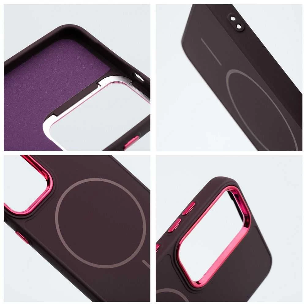 Oem Dėklas na Samsung S25 FE Frame Mag Cover zgodne su MagSafe violetinė