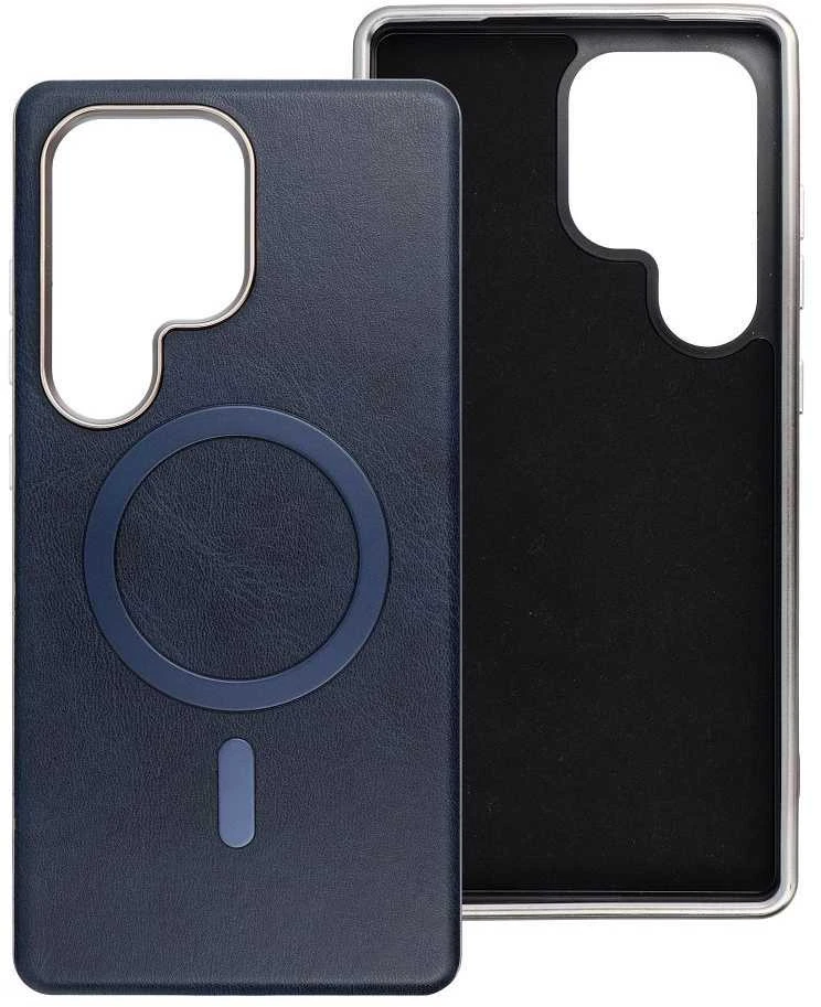 Oem Dėklas na Samsung S25 FE Gentleman Mag Cover zgodne su MagSafe tamsiai mėlyna