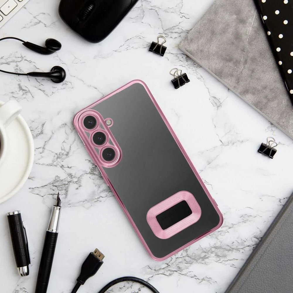 Oem Dėklas GLAM skirtas Samsung Galaxy S25 Ultra rose rožinės spalvos