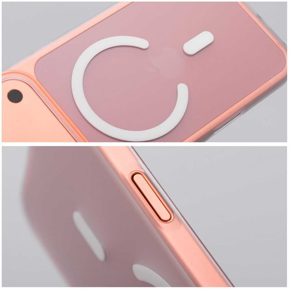 Oem „Xiaomi Redmi Note 15 PRO 5G Go Oranžinis“ dėklas, suderinamas su „MagSafe“, skaidrus