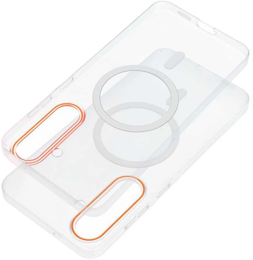Oem Dėklas, skirtas „Xiaomi 17 Go Oranžinis“, suderinamas su permatomu „MagSafe“