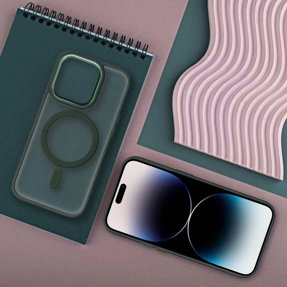 Oem Originalus „iPhone 17 AIR“ matinis „Mag“ dėklas, suderinamas su „MagSafe“ titano plokšte.