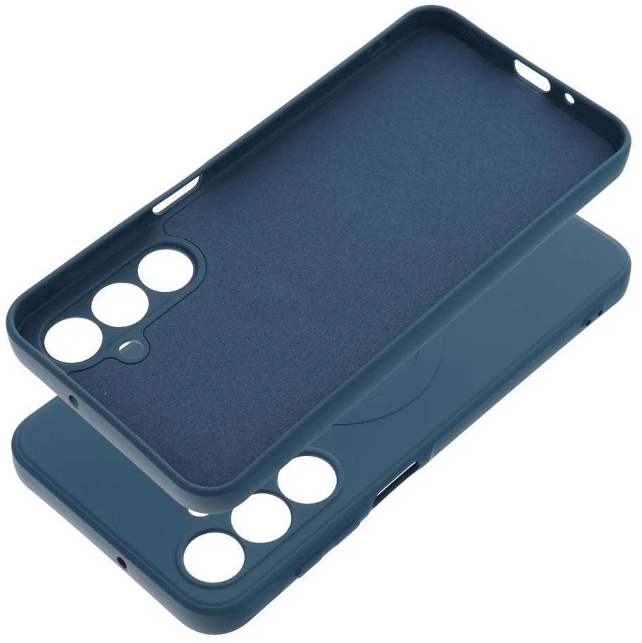 Oem SILICONE MAG COVER dėklas suderinamas su MagSafe skirtas Samsung Galaxy A16 mėlynos spalvos