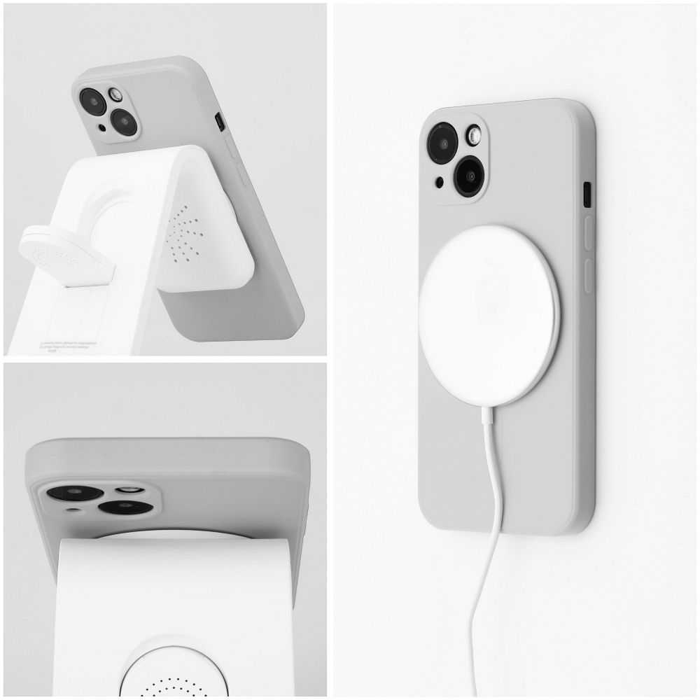 Oem Dėklas na Samsung A57 Silicone Mag Cover zgodne su MagSafe (camera protection) tytanowo pilka