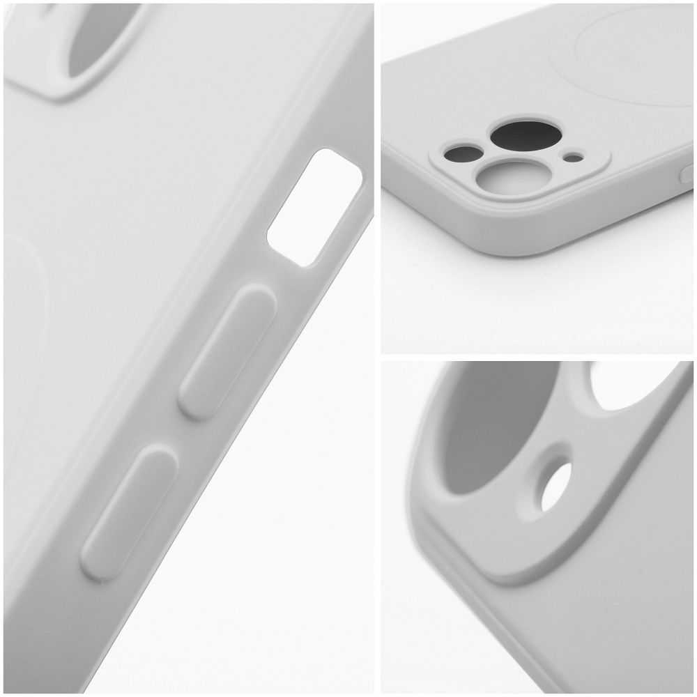 Oem Dėklas na Samsung A57 Silicone Mag Cover zgodne su MagSafe (camera protection) tytanowo pilka
